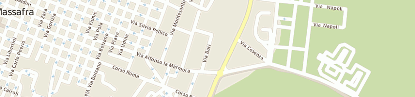 Mappa della impresa ottavia fisio medical center di spina elvira a MASSAFRA