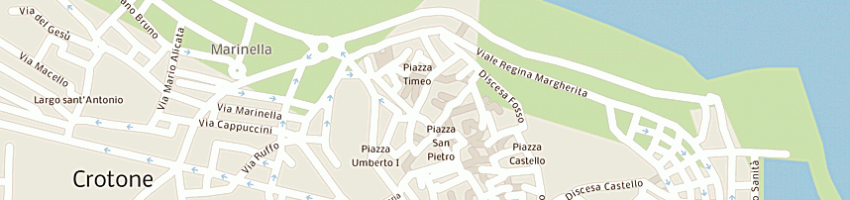 Mappa della impresa trocino michele a CROTONE