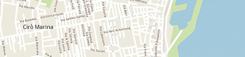 Mappa della impresa hotel atena di cavallaro filomena  a CIRO MARINA