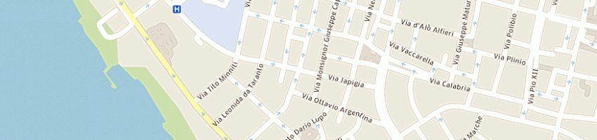 Mappa della impresa eldat snc a TARANTO