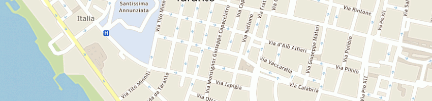 Mappa della impresa gamma impianti srl a TARANTO