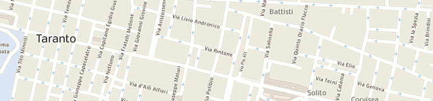 Mappa della impresa del gaudio domenico e fortunata snc a TARANTO