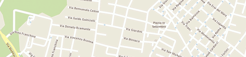 Mappa della impresa supermercati dok a TARANTO