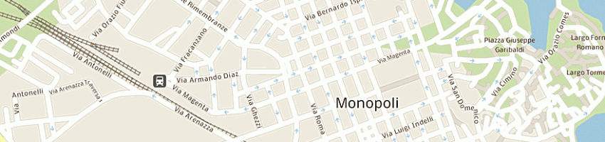 Mappa della impresa bar veneto a MONOPOLI