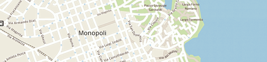 Mappa della impresa carabinieri a MONOPOLI