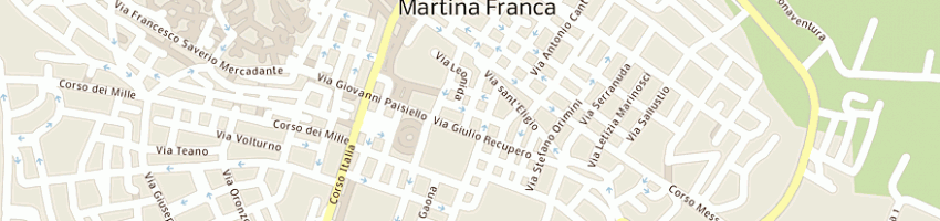 Mappa della impresa ara agenzia rappresentanti associati di martinese lucia e c a MARTINA FRANCA