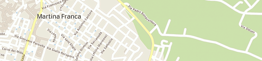 Mappa della impresa patronelli gomme srl a MARTINA FRANCA