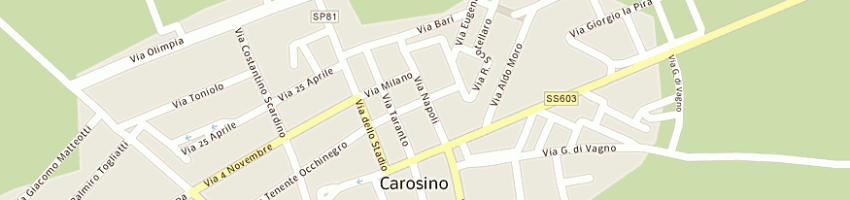 Mappa della impresa centro ittico tarantino spa a TARANTO