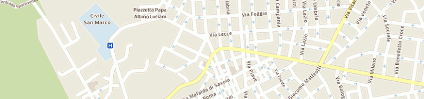 Mappa della impresa azienda unita' sanitaria locale ta 1 a GROTTAGLIE