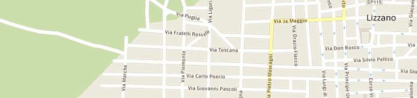 Mappa della impresa melle francesco a LIZZANO