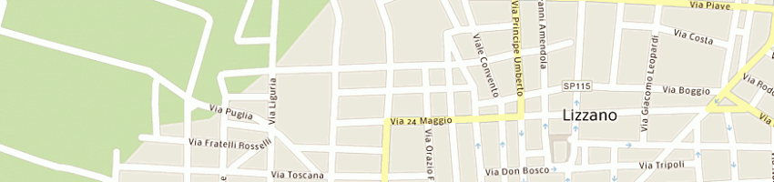 Mappa della impresa vozza ferramenta di vozza pietro e fernando a LIZZANO