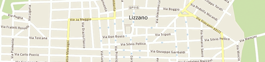 Mappa della impresa d'addario bartolomeo a LIZZANO