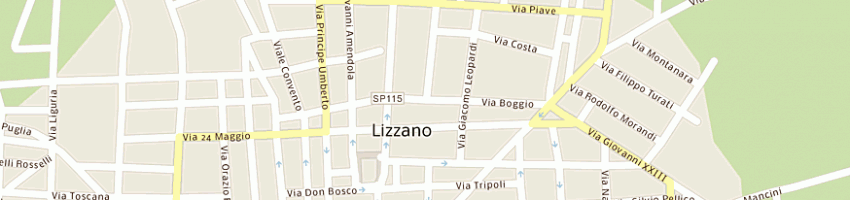 Mappa della impresa galasso angelo a LIZZANO