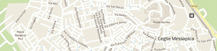 Mappa della impresa verardi antonio a CEGLIE MESSAPICA