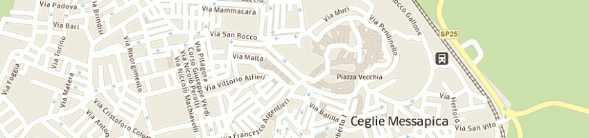 Mappa della impresa bar centrale a CEGLIE MESSAPICA