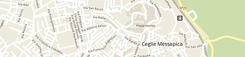 Mappa della impresa trattoria messapica a CEGLIE MESSAPICA