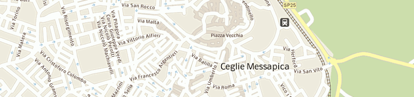 Mappa della impresa tabaccheria franco daniela a CEGLIE MESSAPICA