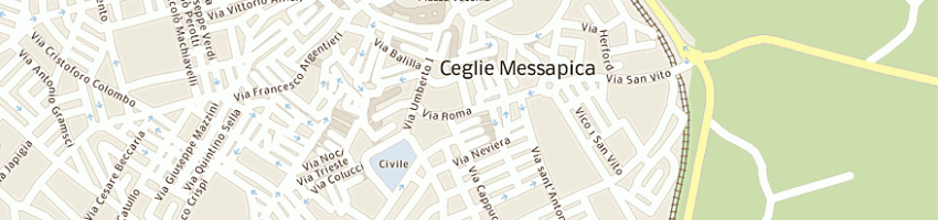 Mappa della impresa bar memphis saloon a CEGLIE MESSAPICA
