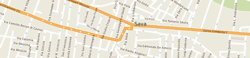Mappa della impresa gipsy moda di amico anna a SAVA