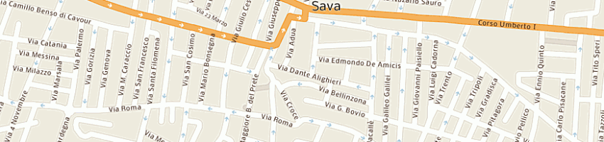 Mappa della impresa monica lavorazioni in ferro snc di buccoliero giuseppe e c a SAVA