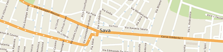 Mappa della impresa de maglie francesco a SAVA