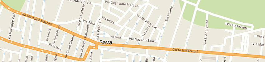 Mappa della impresa storino cosimo a SAVA