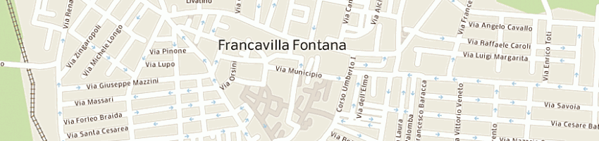 Mappa della impresa sampietro raffaele a FRANCAVILLA FONTANA