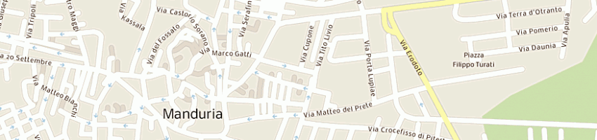 Mappa della impresa lice artistico statale lisippo a MANDURIA