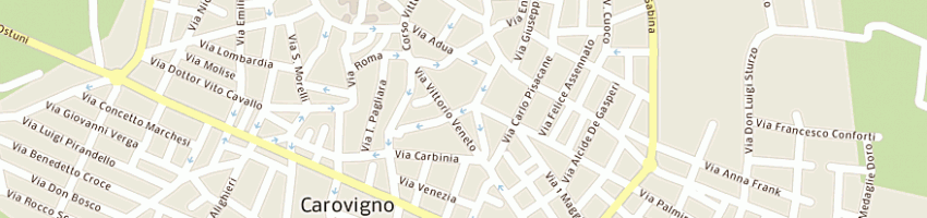 Mappa della impresa amministrazione comunale carovigno a CAROVIGNO