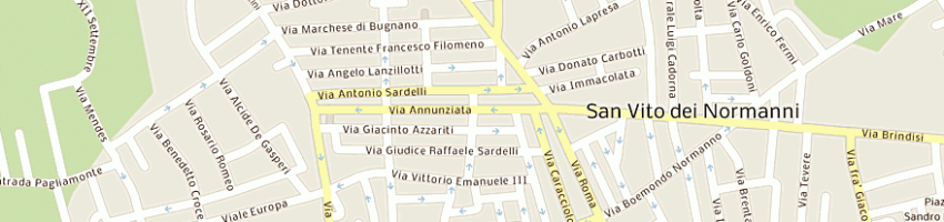 Mappa della impresa castorini matteo a SAN VITO DEI NORMANNI