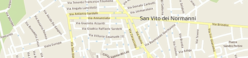 Mappa della impresa barella giuseppina a SAN VITO DEI NORMANNI