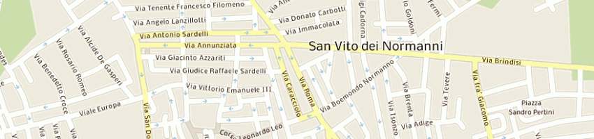 Mappa della impresa di pierro leonardo a SAN VITO DEI NORMANNI