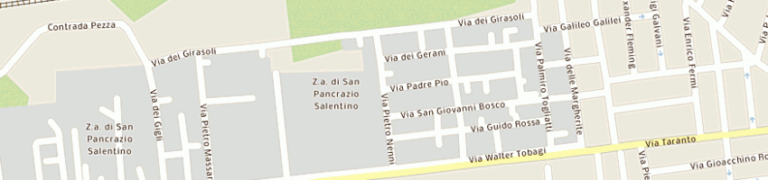 Mappa della impresa e e s carpenteria sas di lorenzo giancarlo e c a SAN PANCRAZIO SALENTINO