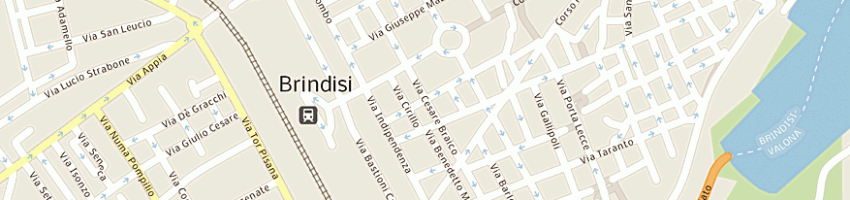Mappa della impresa flores giuseppe a BRINDISI