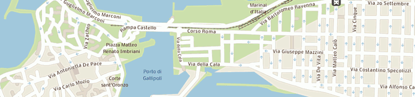 Mappa della impresa vetromile pietro a GALLIPOLI