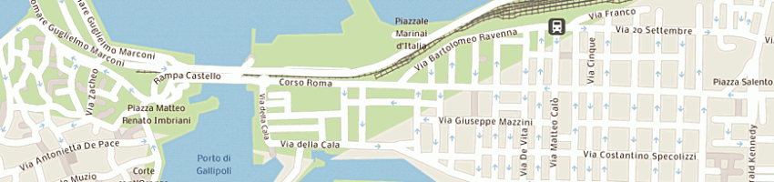 Mappa della impresa montagna gastronomia a GALLIPOLI