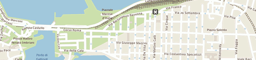 Mappa della impresa malecore raffaele a GALLIPOLI