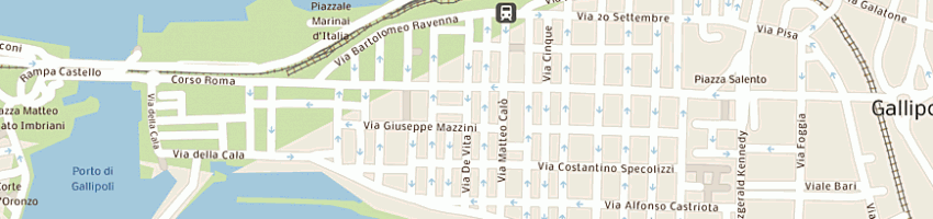 Mappa della impresa eca a GALLIPOLI
