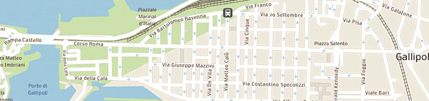 Mappa della impresa porte e finestre srl a GALLIPOLI