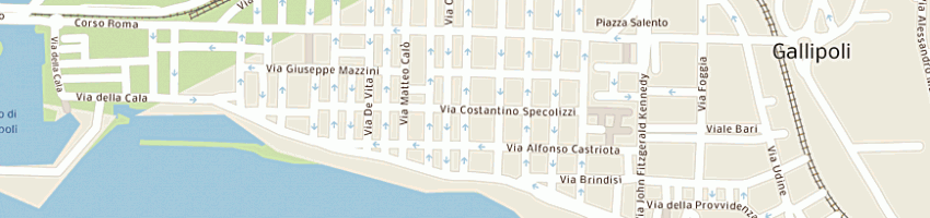 Mappa della impresa brischetto giuseppe a GALLIPOLI