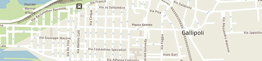Mappa della impresa de simone michele a GALLIPOLI