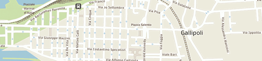 Mappa della impresa mini market di manco giorgio e flli snc a GALLIPOLI