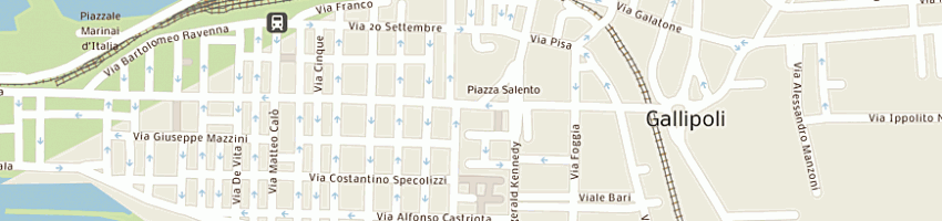 Mappa della impresa bar rosso e nero di casole antonio e giovanni snc a GALLIPOLI