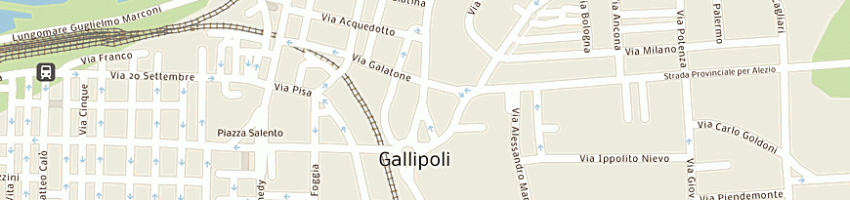Mappa della impresa piro natalina a GALLIPOLI