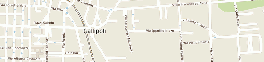 Mappa della impresa greco giorgio a GALLIPOLI
