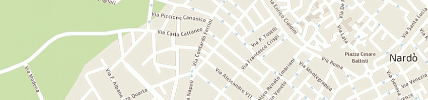 Mappa della impresa vergine a NARDO 