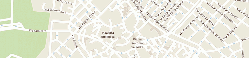 Mappa della impresa curia vescovile a NARDO 