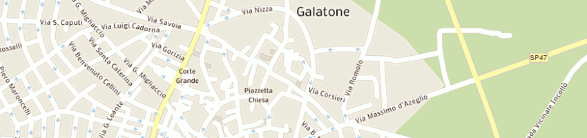 Mappa della impresa inglese gianluca a GALATONE