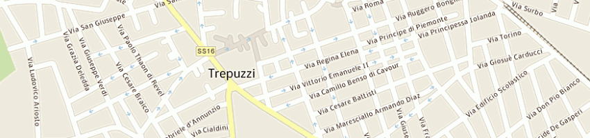 Mappa della impresa laboratorio salus dott ortore lucia a TREPUZZI