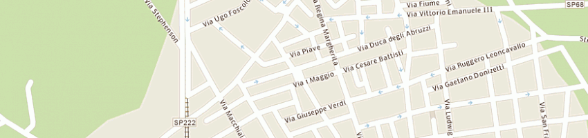 Mappa della impresa d'argento bruno a TAVIANO